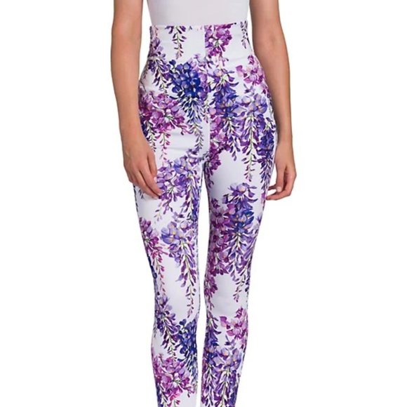 DOLCE&GABBANA Floral Stirrup Leggings - Picture 1 of 11